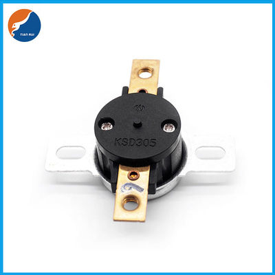 40A ตัวป้องกันความร้อนเกินพิกัด Phenolic Case 300MΩ Bimetal Thermostat Switch