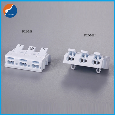 2 3 เสา 450V 17.5A T110 0.5-2.5mm2 20-16AWG Super Slim Push Wire Connector