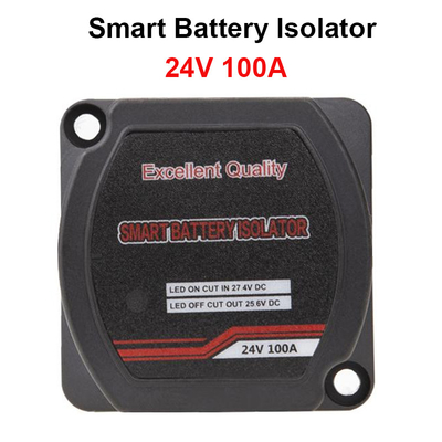 Power Smart Dual Battery Isolator 24V 100A สำหรับรถบรรทุก Vans RVs Motorhomes ATV UTV เรือ Off Road Vehicles