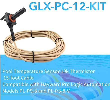 GLX-PC-12-KIT เซ็นเซอร์อุณหภูมิสระว่ายน้ำ เทอร์มิสเตอร์ Water Air Solar พร้อมสายเคเบิล 15 ฟุต