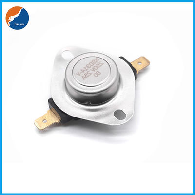 รีเซ็ตอัตโนมัติ 25A ตัวป้องกันความร้อนเกินพิกัด Bimetal Disc Thermostat